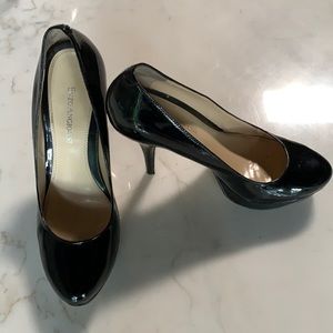 ENZO ANGIOLINI Black Patent Leather Stiletto sz 7
